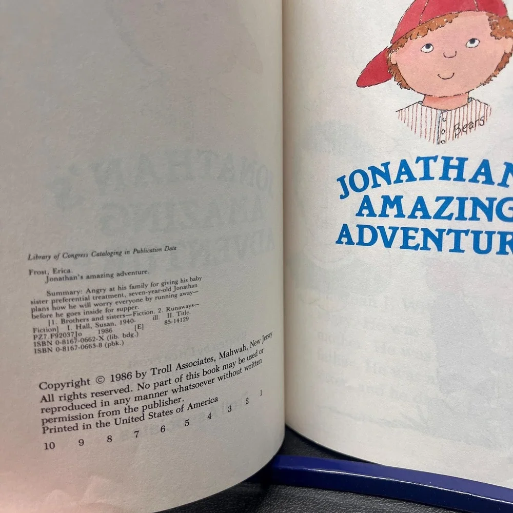 Jonathans Adventure Childrens Book‎ 1986, Troll Associates Paperback